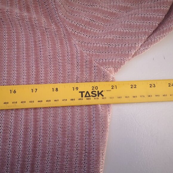 Kleio Ladies Size Medium Dusty Rose 3/4 Length Sleeve Boatneck Sweater - Picture 7 of 9